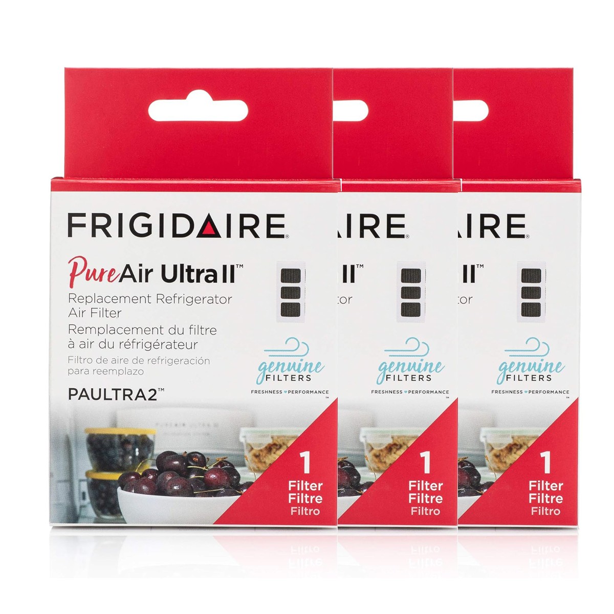 Frigidaire PAULTRAII2PK PAULTRA2 Pure Air Ultra II 3Pack Air Filter 3.8″ x 1.8″