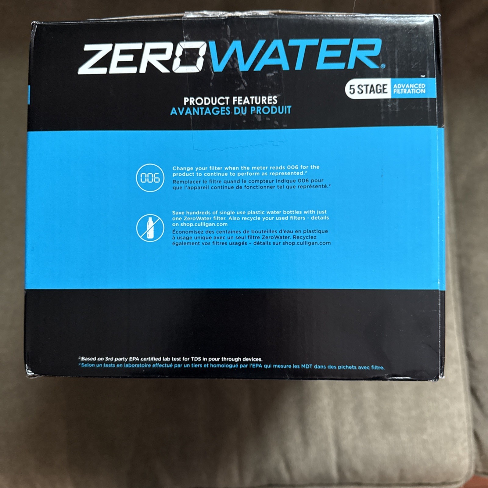 ZeroWater Replacement Water Filters 6-Pack BPA Free 5 Stage Brand New ZR-006