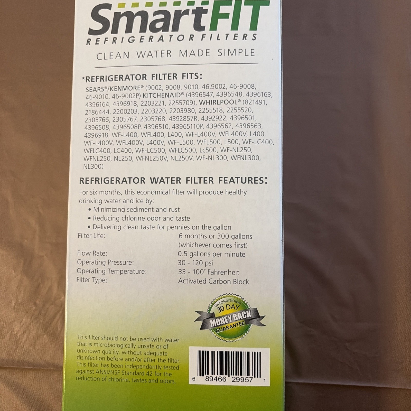 2-Pack SmartFit Refrigerator Filter SFRW-1 for Whirlpool 4396508, FREE SHIPPING