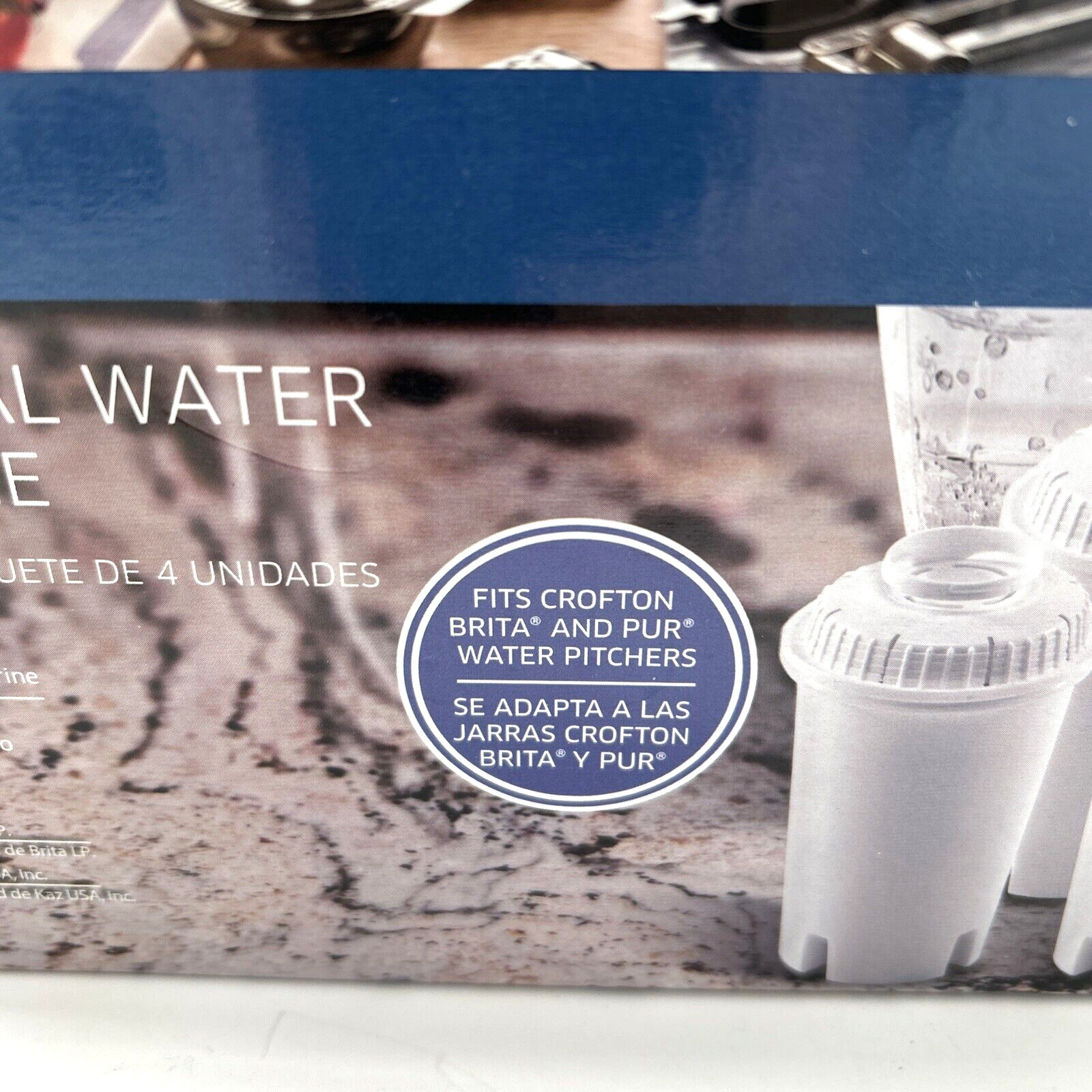 Crofton 4 Pack Universal Water Filters NEW Cartridge Fits Brita Pur