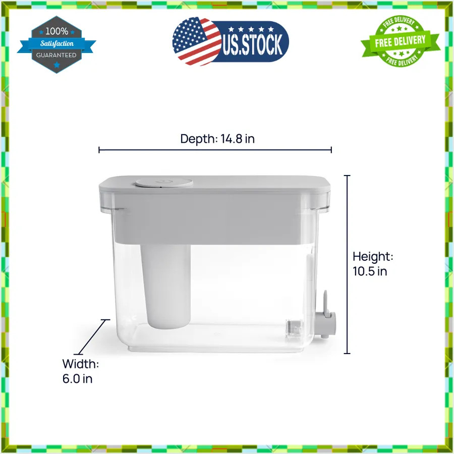 Culligan ZeroWater 32 Cup Water Dispenser with 5 Stage Advanced Filter