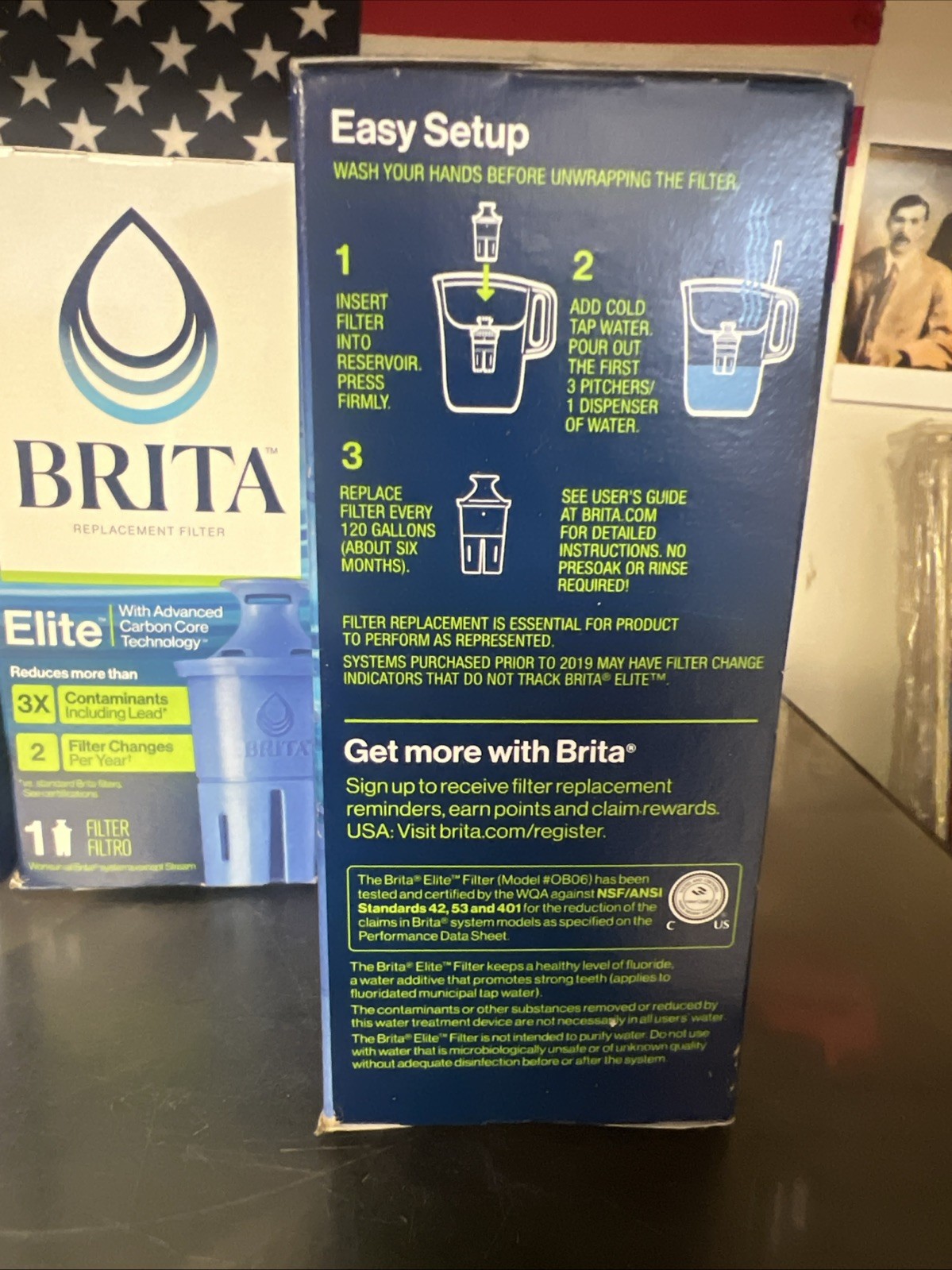 LOT OF 3 Brita Elite Replacement Water Filter for Pitchers & Dispensers