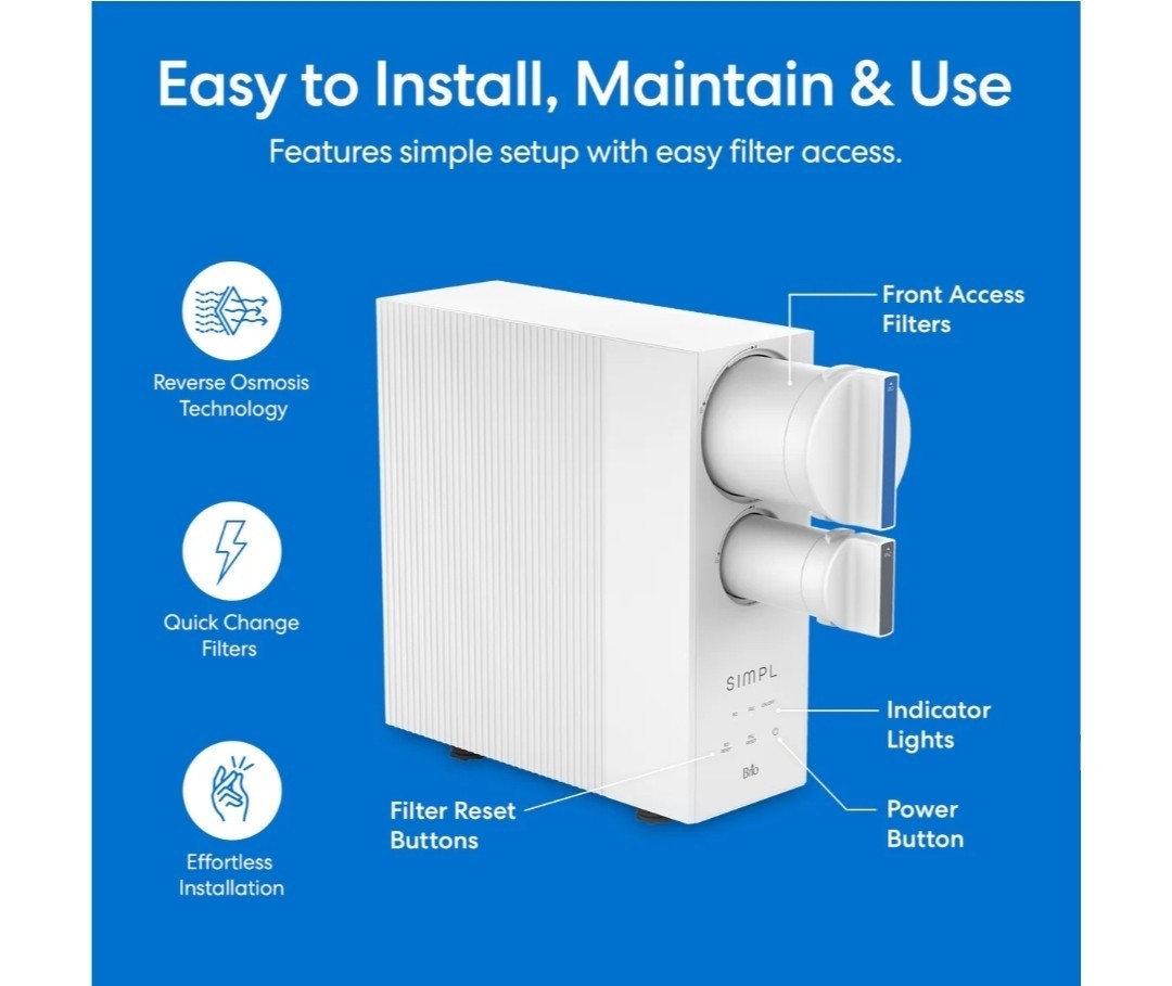 *NEW Brio SIMPL Tankless Reverse Osmosis (RO) Undersink Filtration System 400GPD