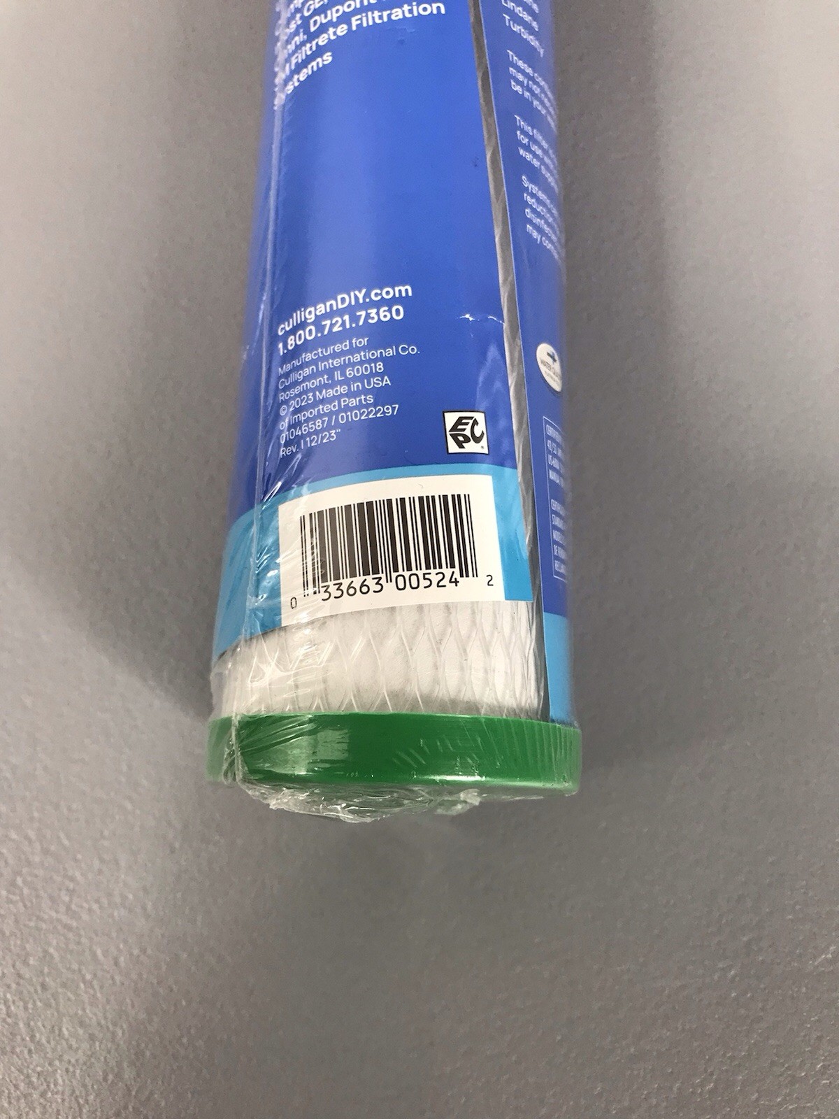 Culligan RC-EZ-1 Replacement Water Filter Cartridge 0.5 Micron US-600A New