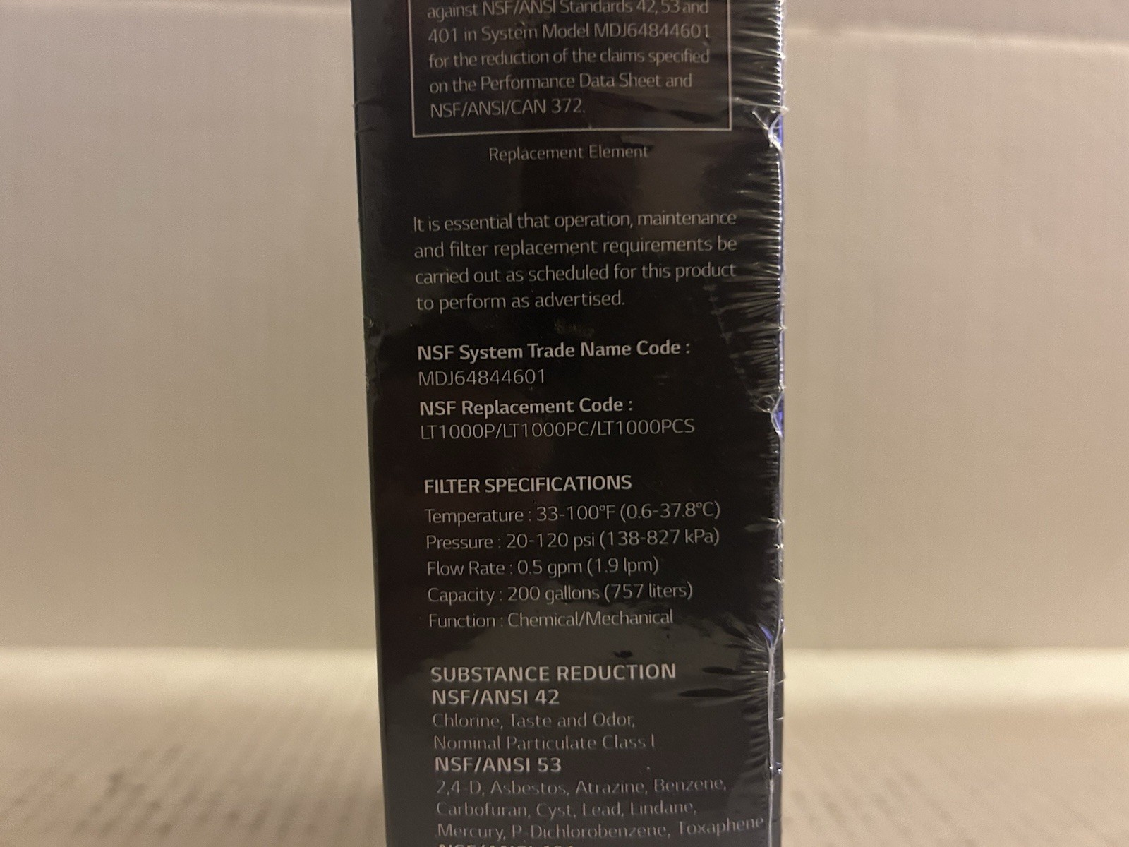 2pk LG Refrigerator Water Filter LT1000P2 Replacement Cartridge Genuine