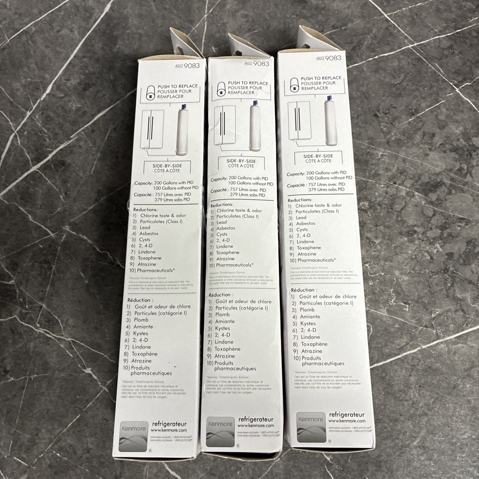 3Pack Kenmore 9083 469083 9020 Replacement Refrigerator Cartridge Water Filter