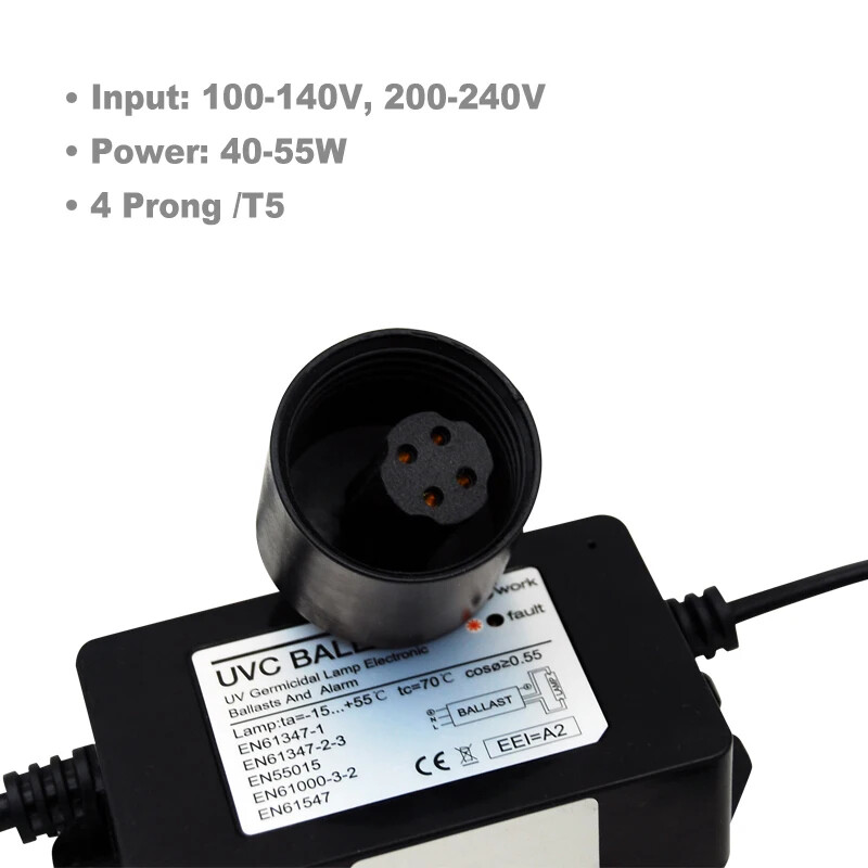 Coronwater 40W to 55W UV Ballast For 12 GPM Ultraviolet Sterilize