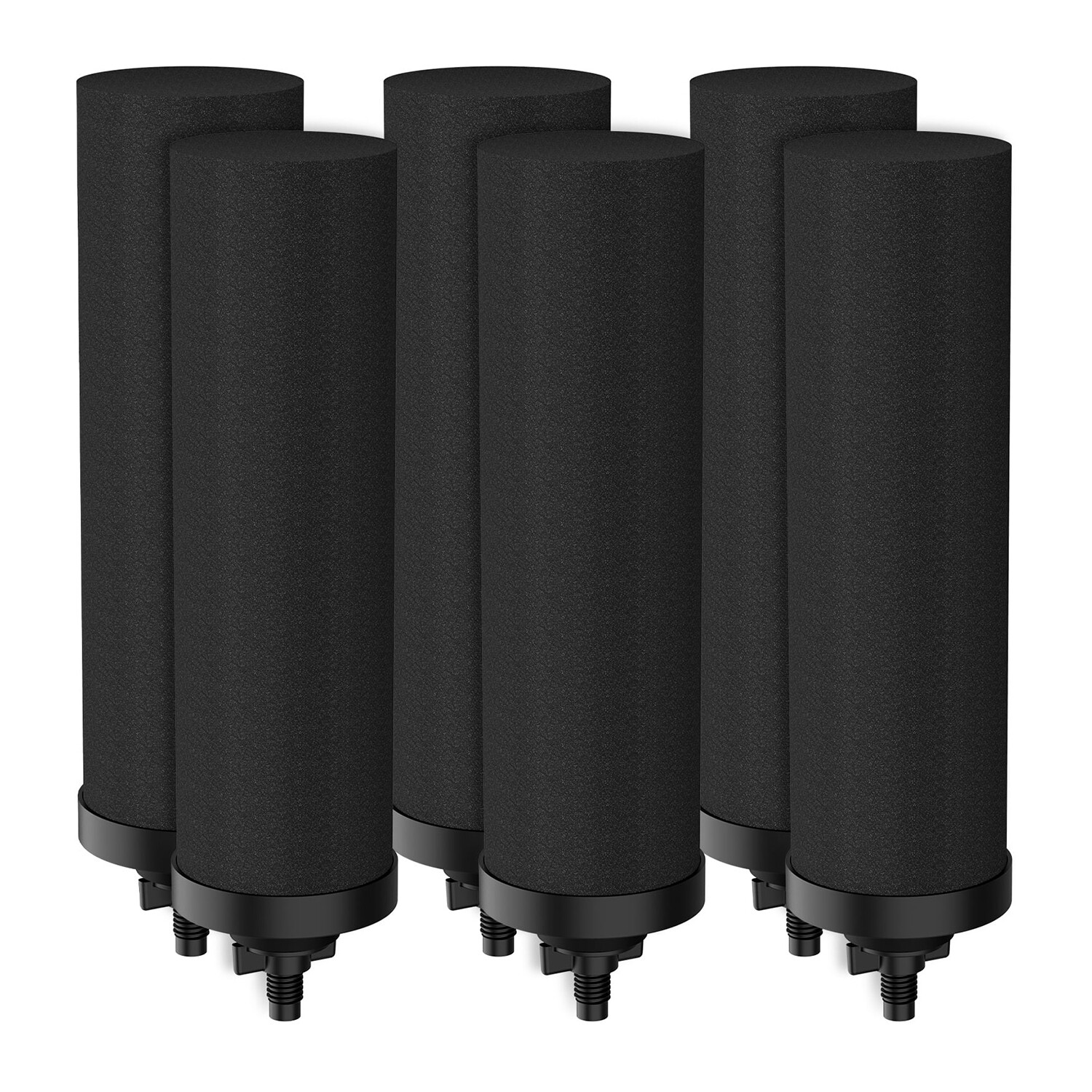 Black Filters Replacement 6pcs,Compatible with Berkey2-9BB Gravity Filter System