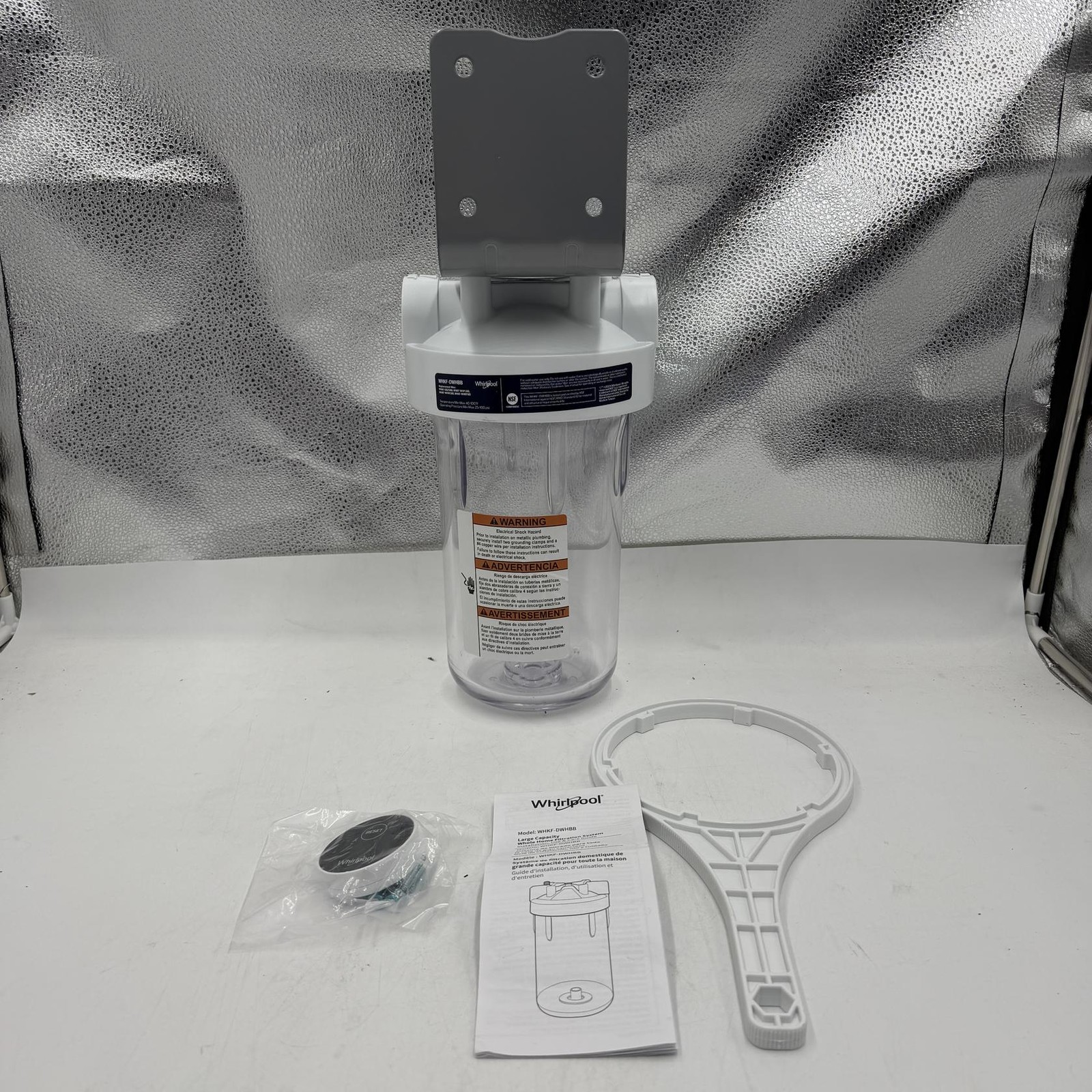 Whirlpool 10″ x 4.5″ Large Capacity Whole House Water Filter Housing WHKF-DWHBB
