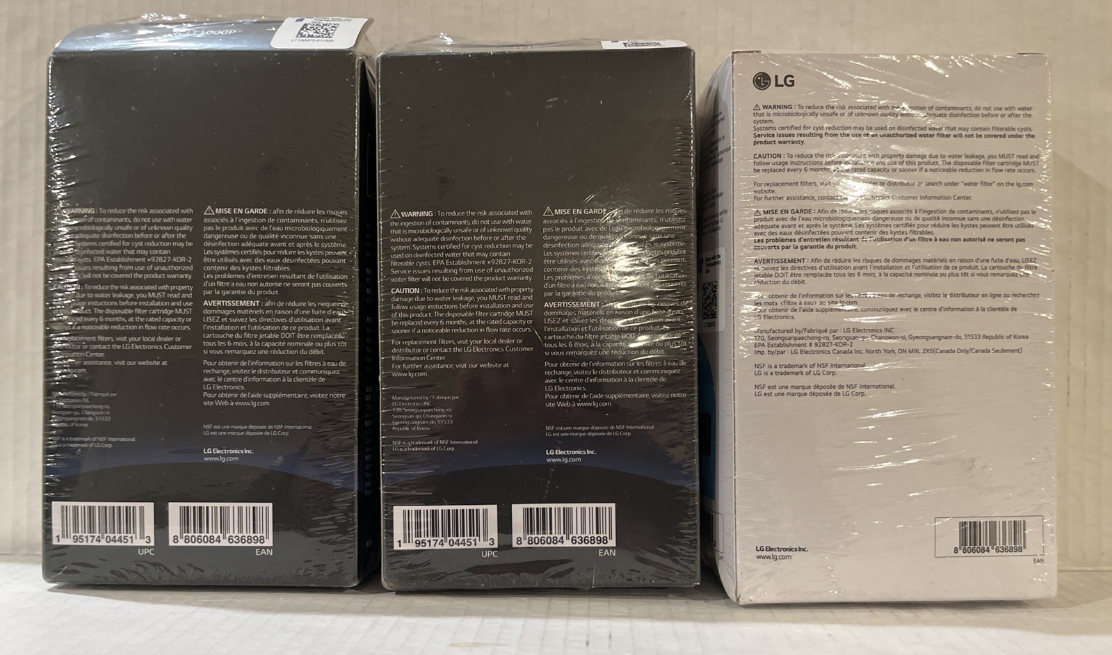 3 X Pack ( 6 Cartridges ) LG LT1000P2 Refrigerator Replacement Water Filters