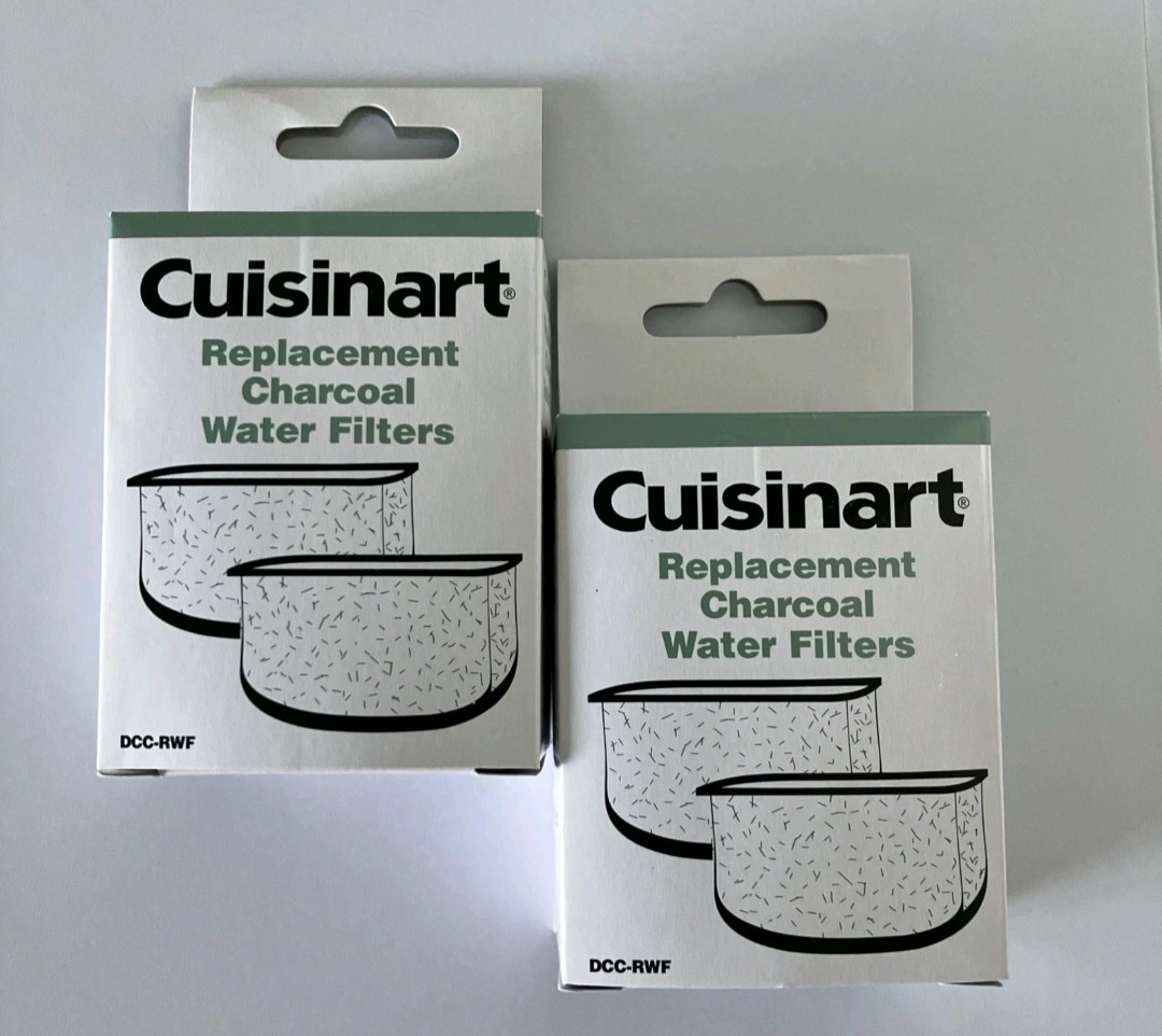 LOT OF 2 PACKS Cuisinart Replacement Charcoal Water Filters 2 per box = 4 total