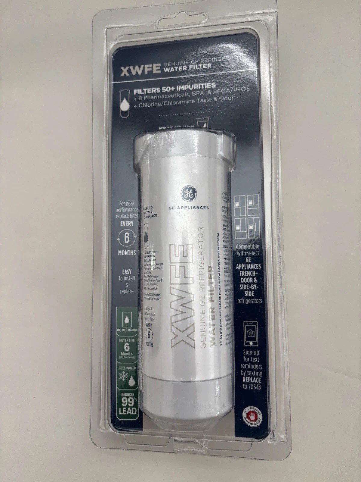 Genuine GE XWFE Refrigerator Water Filter (WITH CHIP) 100% Authentic! FREE SHIP!