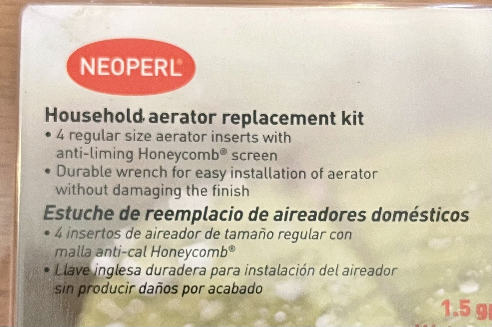 Neoperl Household Aerator Replacement Kit – 1.5 GPM Water-Saving Faucet Inserts