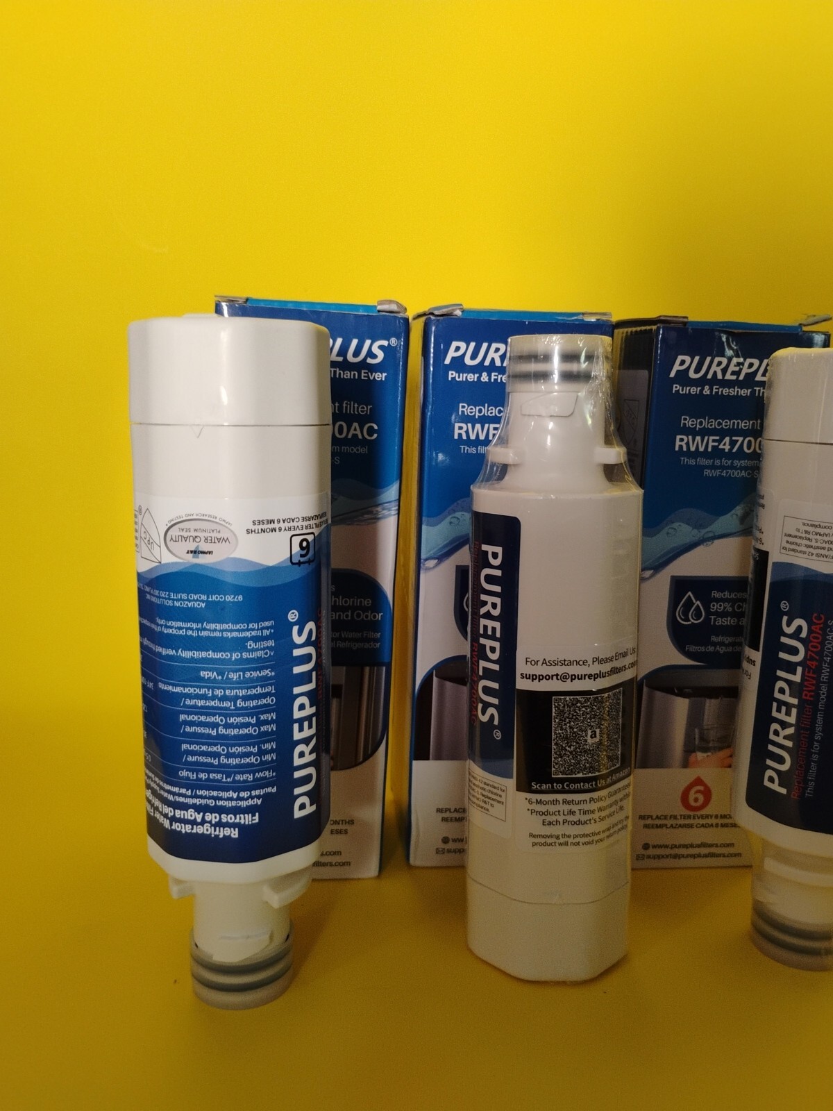 PurePlus RWF4700AC Water Filter 3 Pack of New Filters