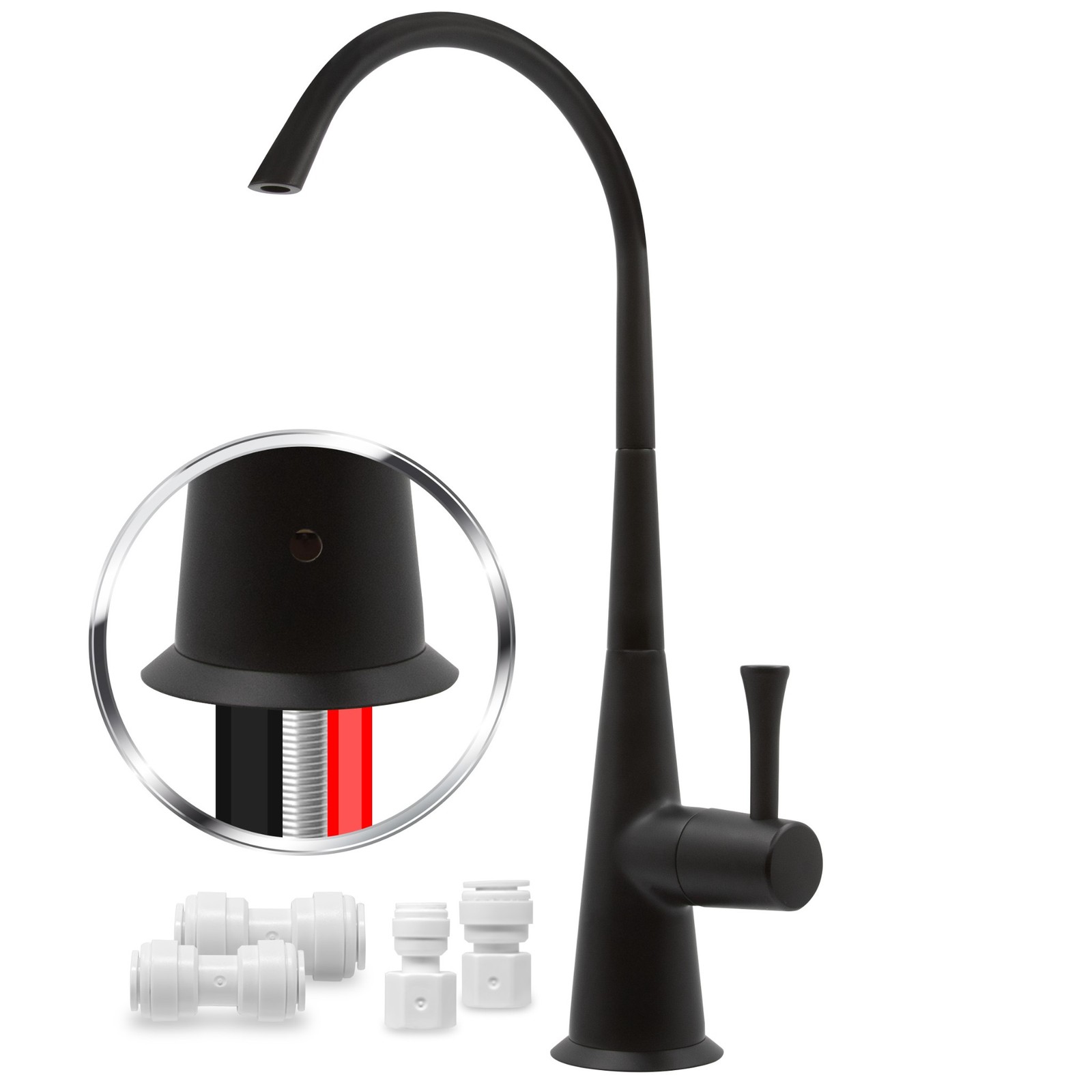 Airgap Water Filtration RO Faucet Contemporary Style. NSF Certified. FREE SHIP.