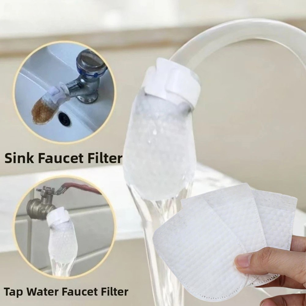 Disposable Faucet Purifier Bag Thickened Cotton T-Strap for Kitchen Tap Water