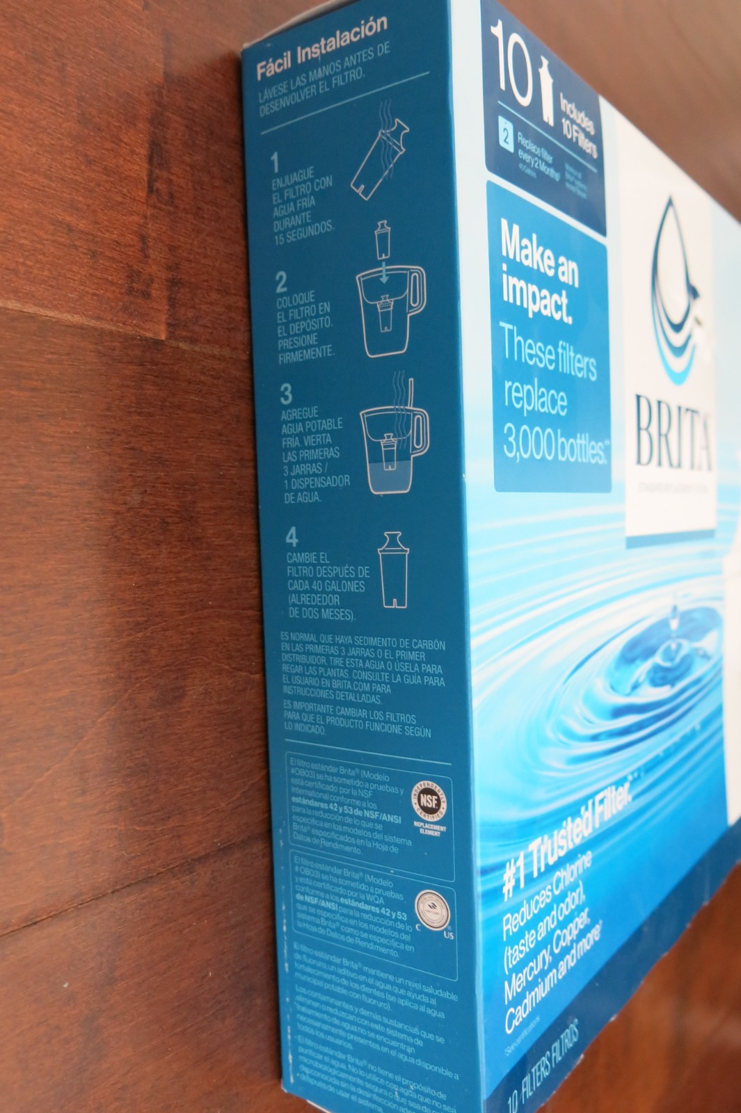 BRITA Genuine Replacement Water Pitcher Filters 10 Pack, New, Sealed, #987554