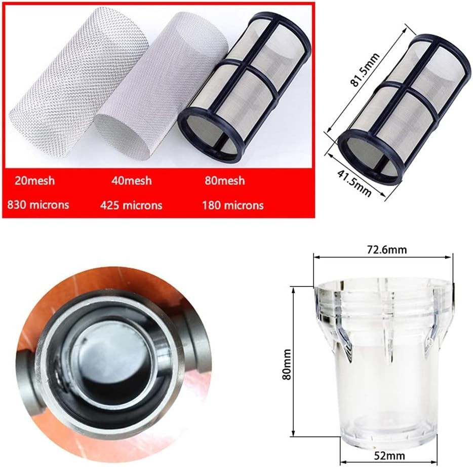 Stainless Steel Inline Sediment Filter 3/4 Inch for Garden Hose