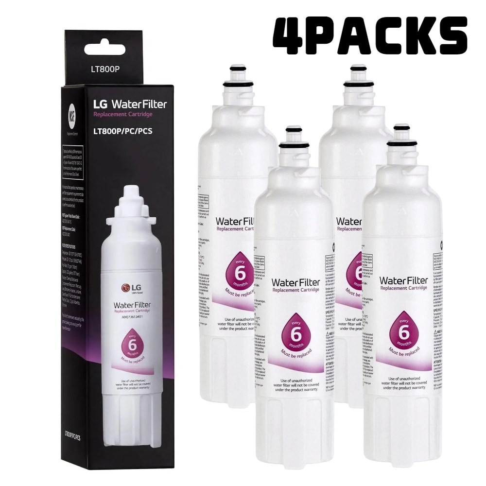 NEW 4PACK ADQ73613401 Refrigerator Water Filter For LG LT800P LT800PC ADQ736134