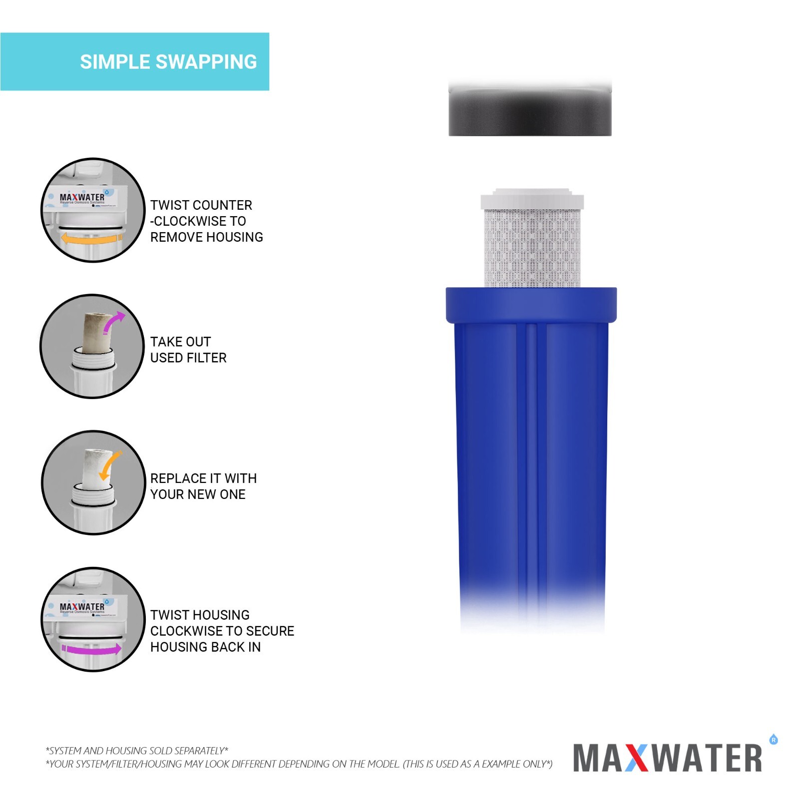 16 Pack 2.5 x 20 In Carbon Block Water Filter Whole House RO CTO 5 Micron