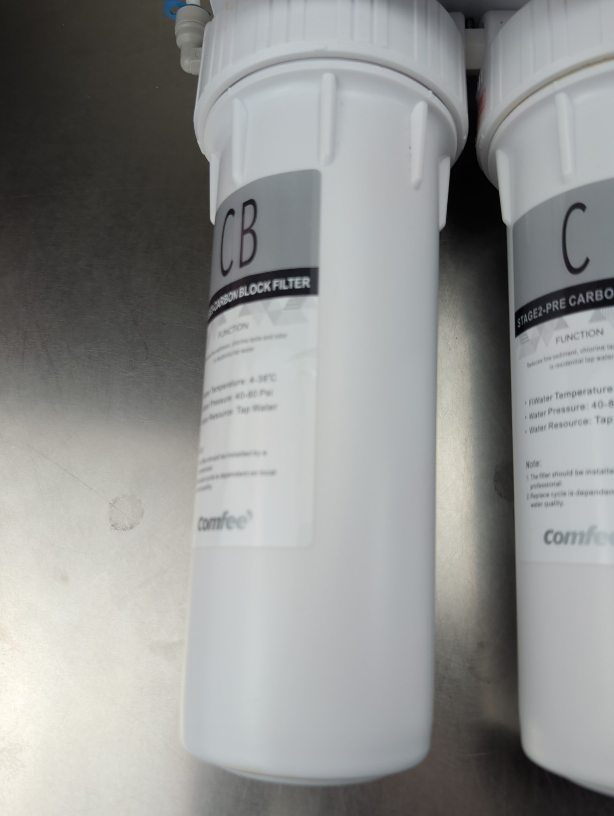 Comfee 5 stage Reverse Osmosis Water 75 GPD CMP10 Filter (Missing Stage One)