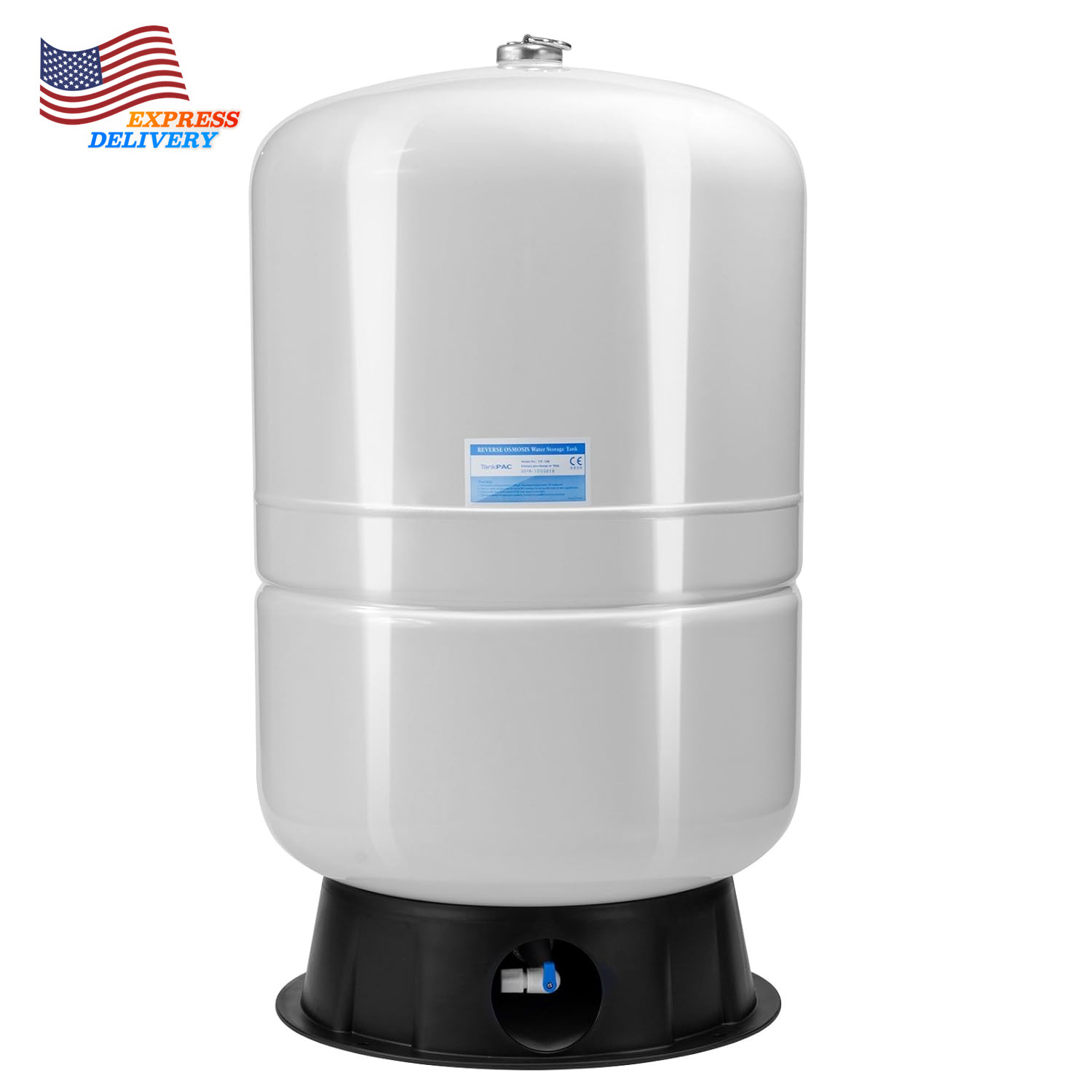 40 Gallon RO Tank Pre-Pressurized Water Storage Tank for Reverse Osmosis RO Syst