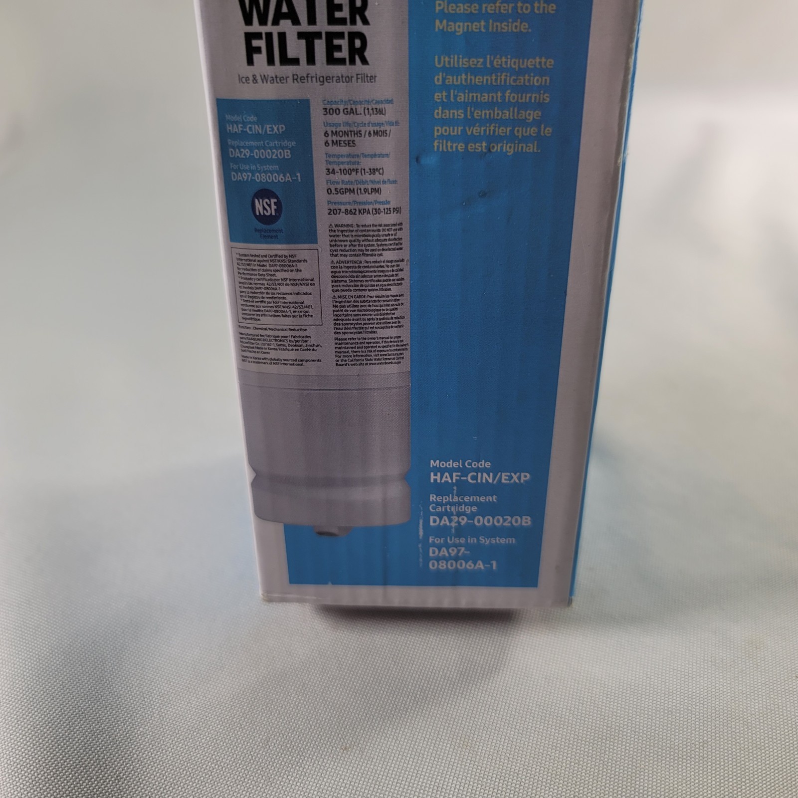 Samsung OEM DA29-00020B HAF-CIN/EXP Refrigerator Water Filter