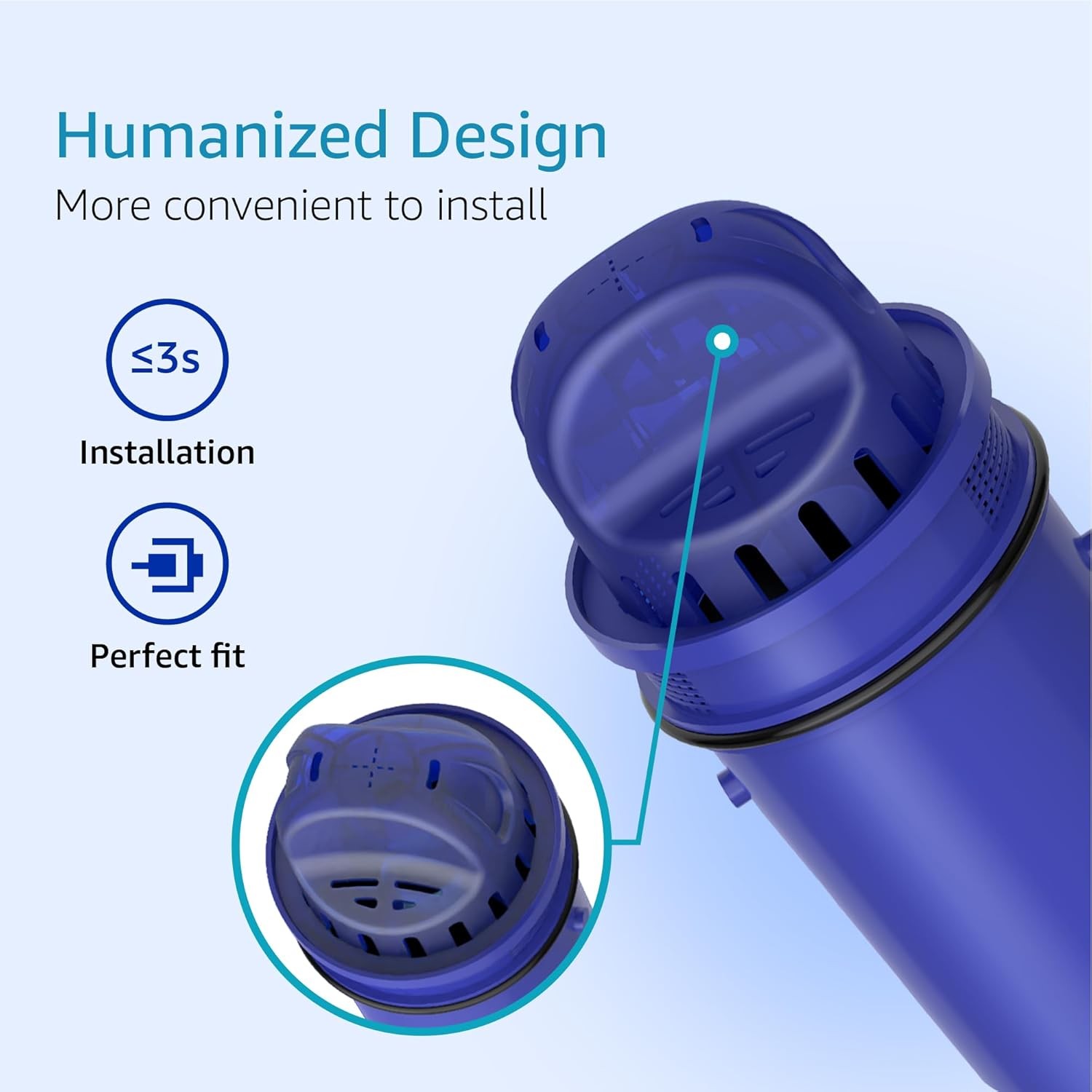 AQUA CREST Water Filter, Replacement for CFR-950Z® PPT700W, CR-1100C, PPF951K(8)