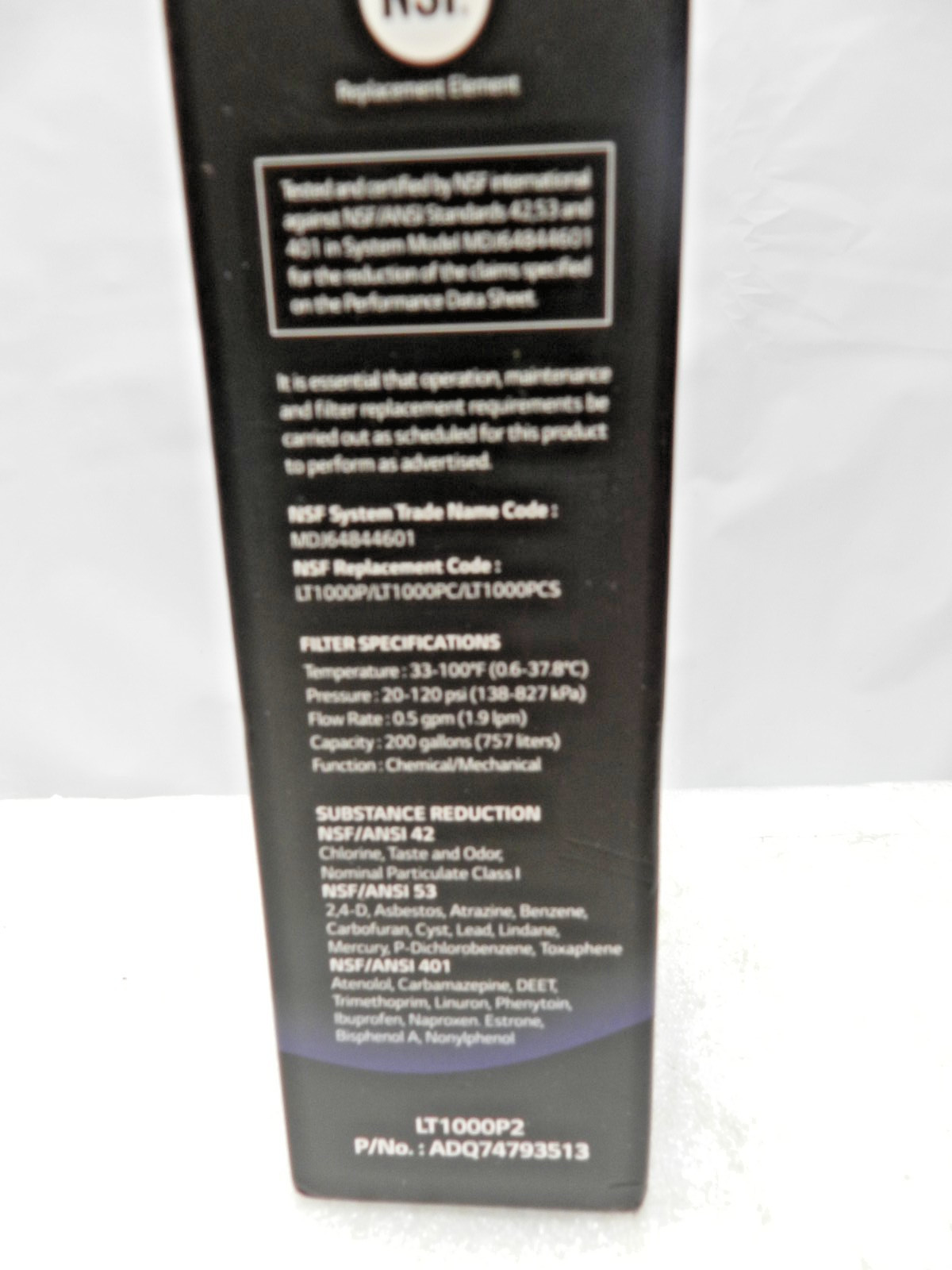 2 – LG LT1000P2 6-Month /200 Gallon Refrigerator Replacement Water Filter (L31K)