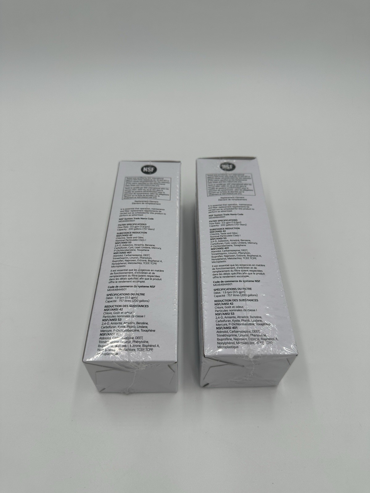LG Genuine LT1000P/PC/PCS Refrigerator Water Filter Lot of 2 New/sealed