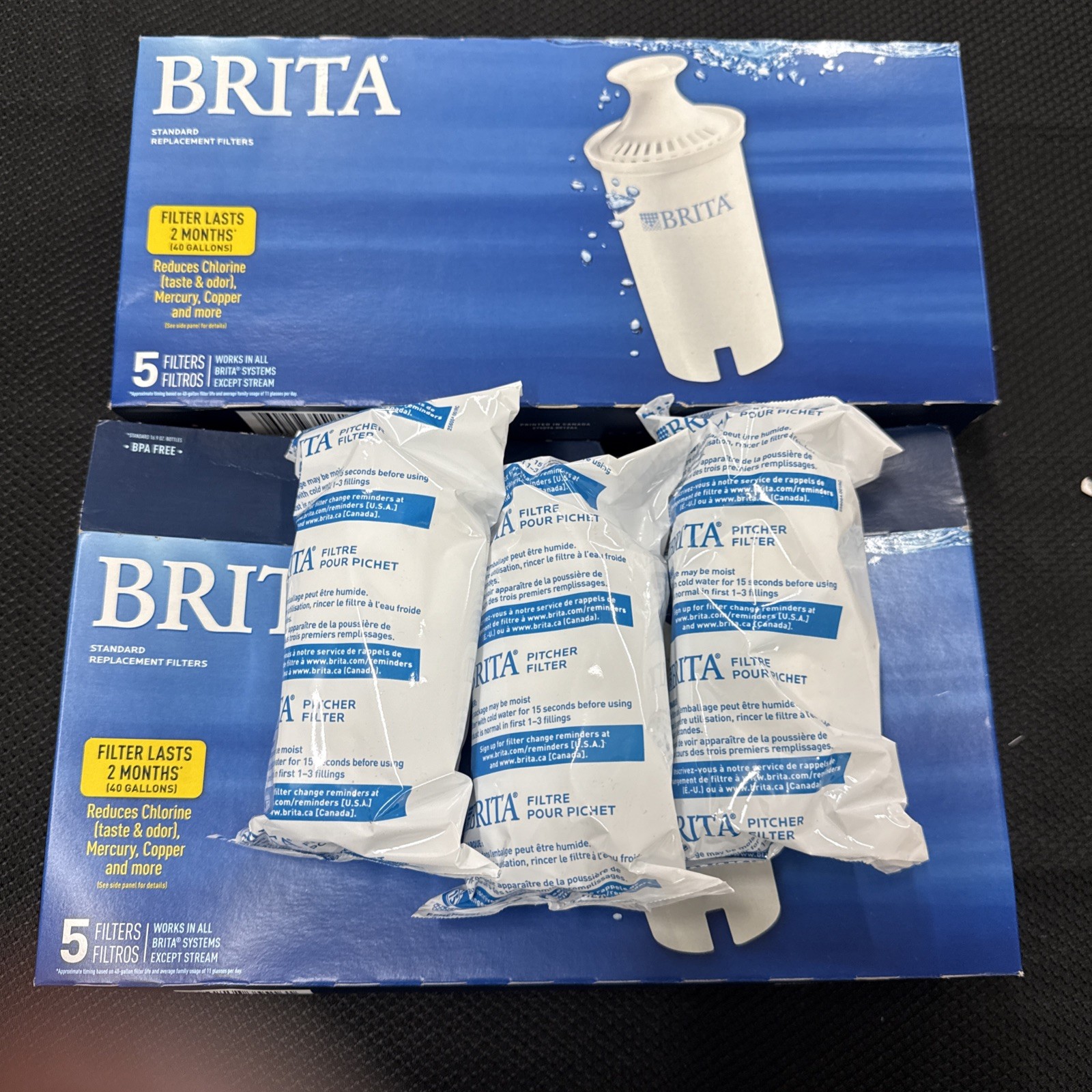 Brita Standard Water Filter Replacement Filters Open Box 8 In Total