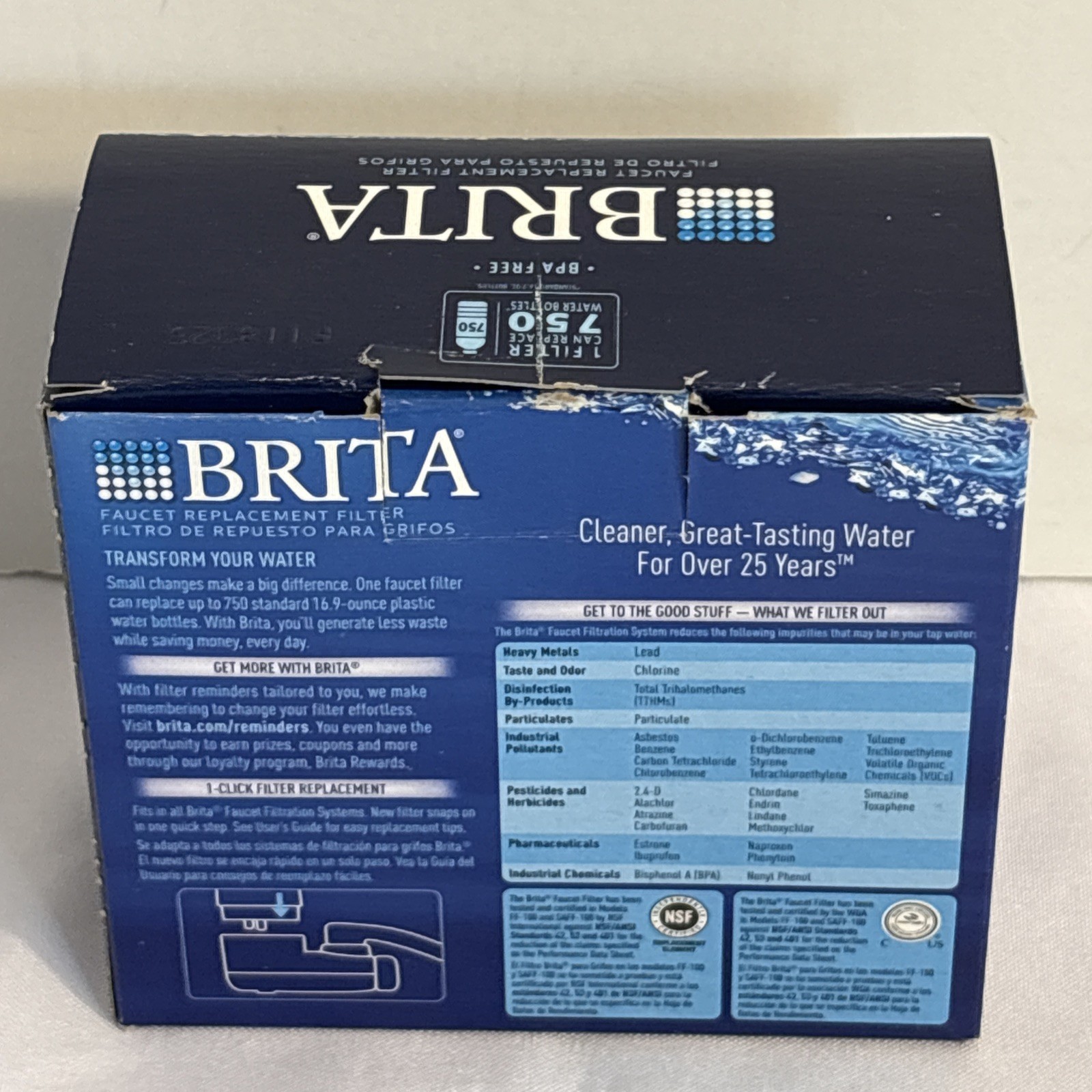 BRITA FR-200 Faucet Replacement Filter 2-PACK 060258363111