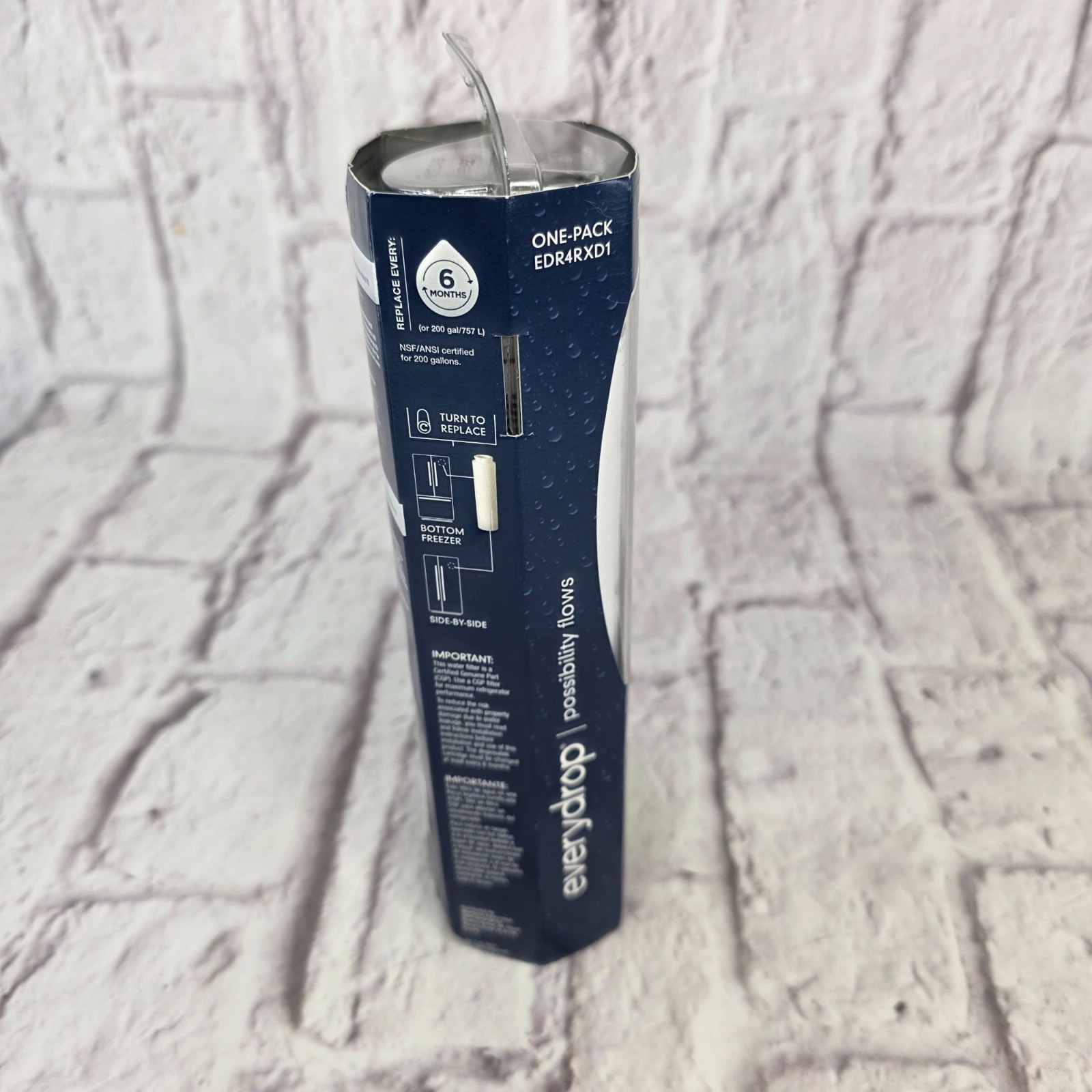 Everydrop Refrigerator Filter 4 EDR4RXD1 Certified Ice & Water Filter For Whirlp