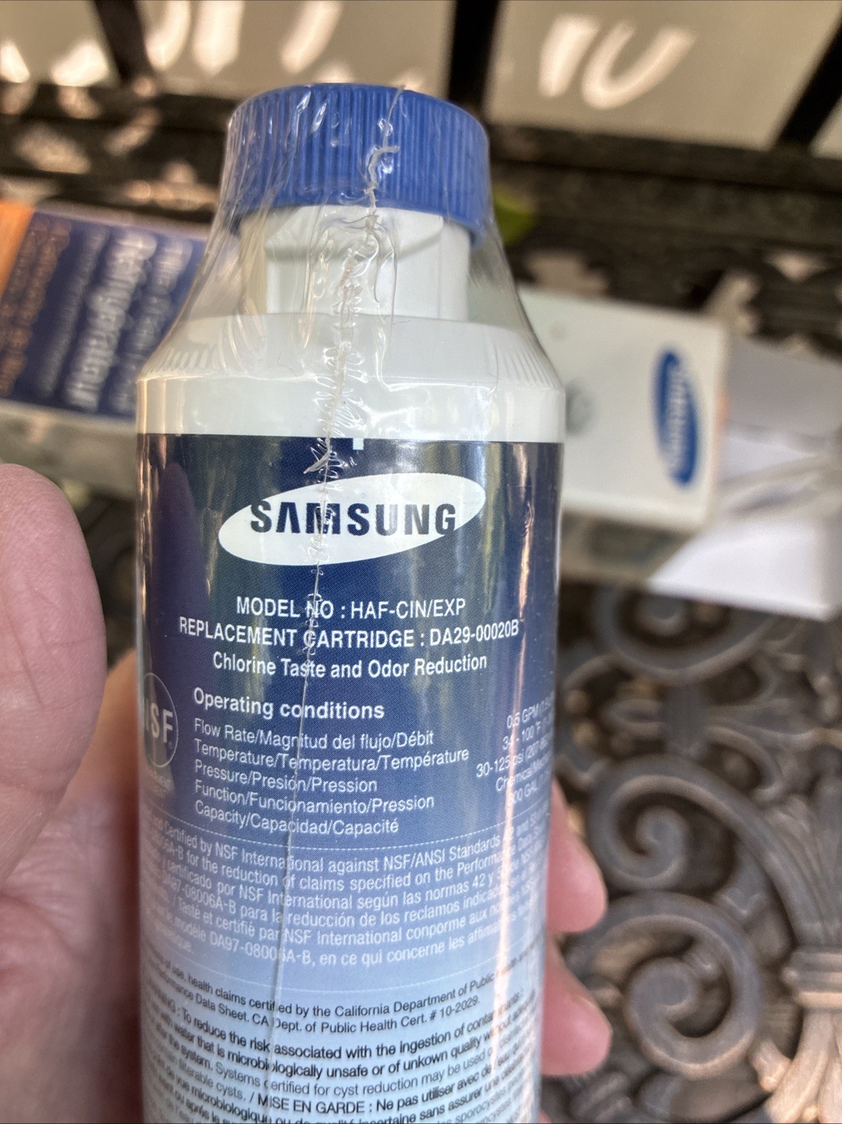 Genuine OEM Samsung HAF-CIN/EXP Refrigerator Water Filter DA29-00020B