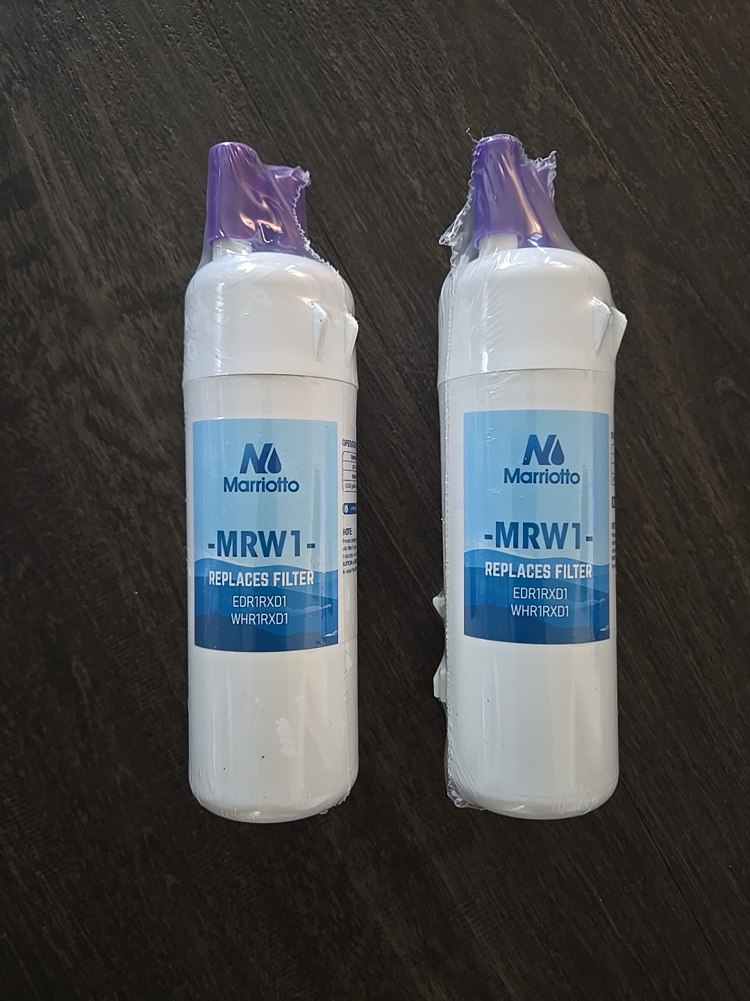 2 Pack Marriotto Refrigerator Filter MRW1 Replaces Filter EDR1RXD1 WHR1RXD1