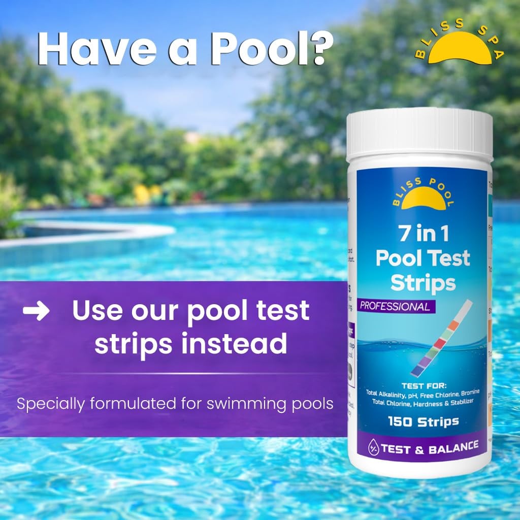 Spa Hot Tub Test Strips 6 in 1 (150 Strips), Easy & Accurate Testing…