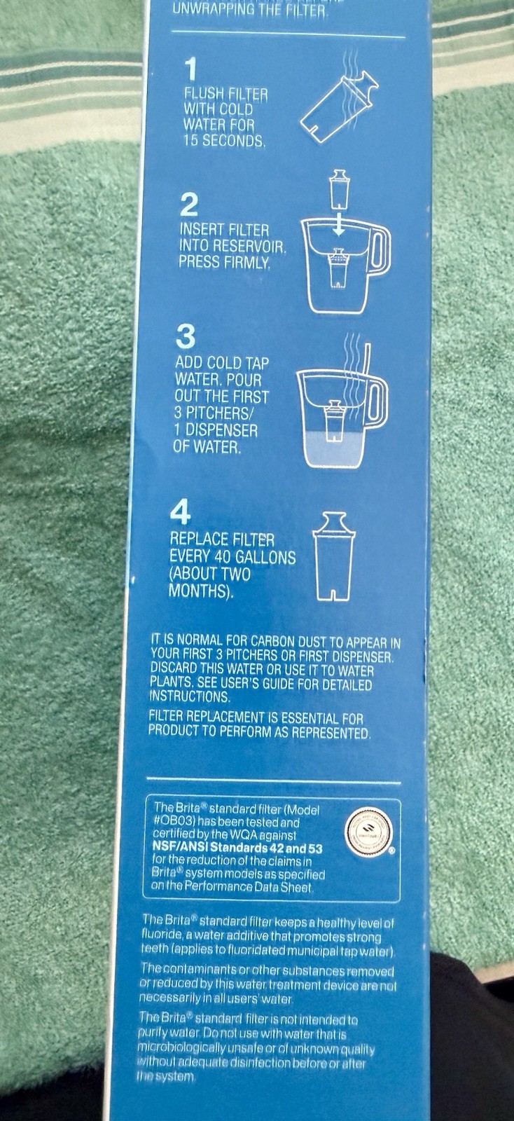 Genuine Brita Standard Replacement Water Filters 10 Pack 987554 – NEW