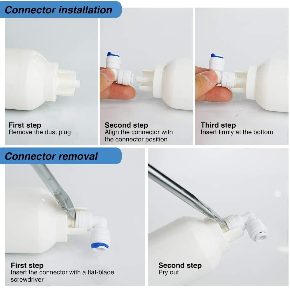 10 Pack 4-Layer Alkaline Drinking Water Filter pH+ Inline Mineral Ionizer Filter
