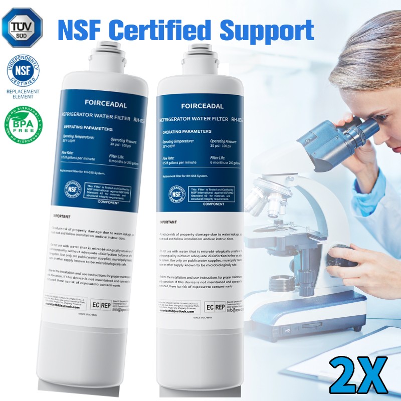 2PCS Refrigerator Replace Water Filter fit For 12033030 12028325 WFC100MF