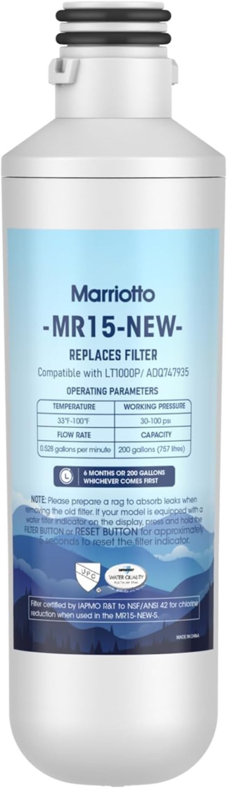 LT1000PC Water Filter Replacement – NSF Certified, 1 Count for Superior Taste
