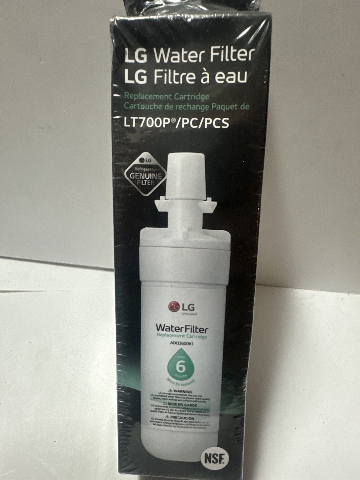 LG Water Filter Replacement Refrigeration Cartridge LT700P/PC/PCS Genuine New