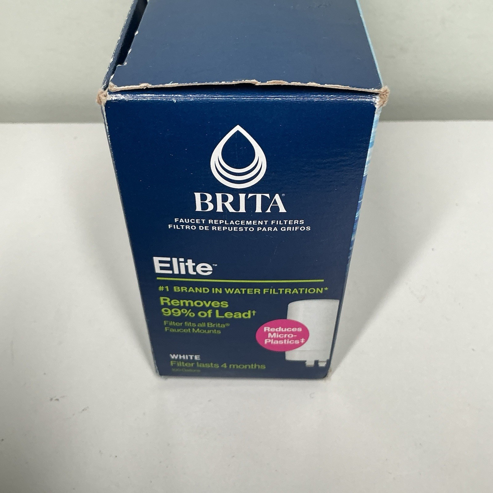 Brita Faucet Mount System Replacement Filter Reduces Lead BPA Free White 3 Count