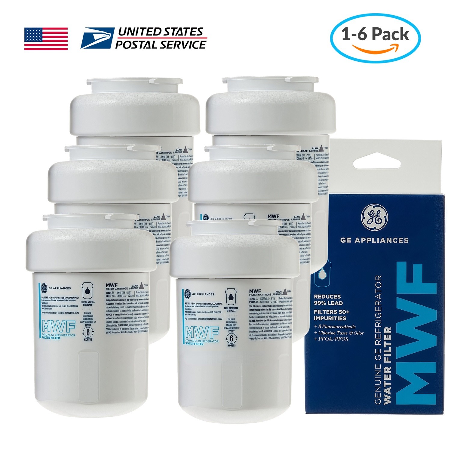 Sealed US Stock Genuine GE MWF MWFP GWF 46-9991 Smartwater Fridge Water Filter