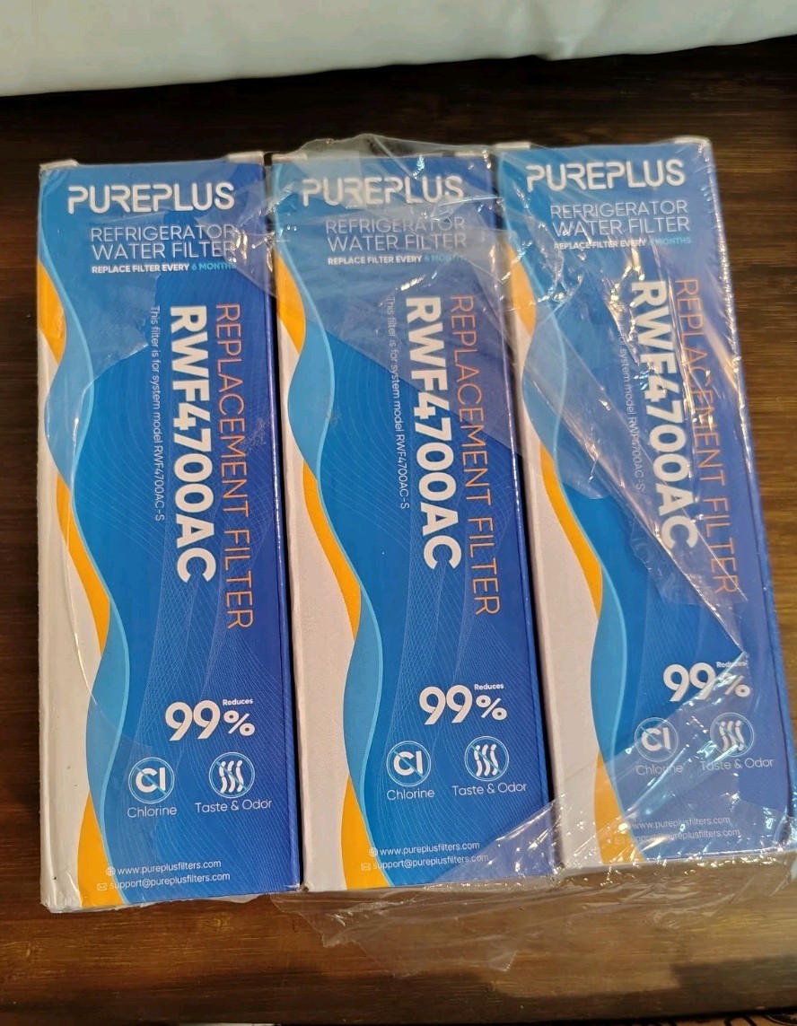 PurePlus RWF4700AC Refrigerator Water Filter 3 Pack LG/ Kenmore Read Description