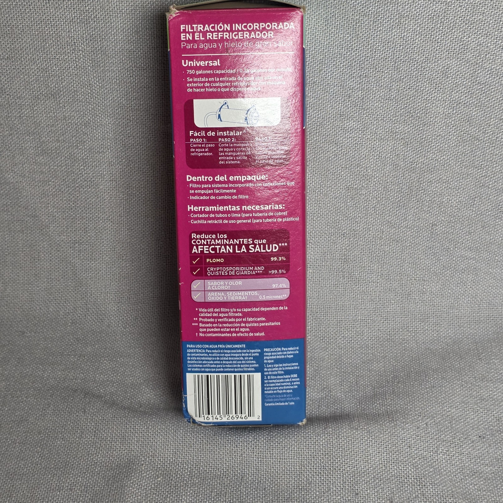 NEW 3M Filtrete Universal In Line Refrigerator Filter 6 Months 4IL-CLC-S01 2012