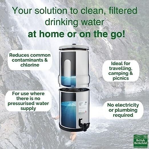 British Berkefeld Super Sterasyl Ceramic Filter Fits Big Travel Royal Berkey 2PK