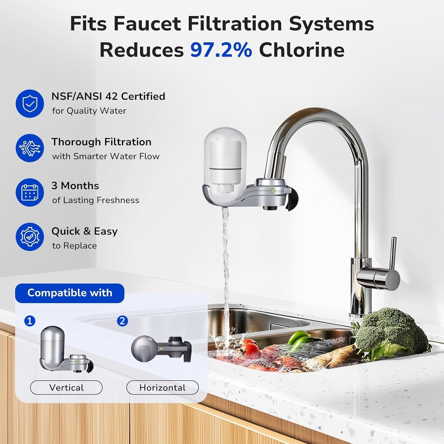 3 Count Advanced PUR Water Filters – Eliminate 70+ Contaminants Efficiently
