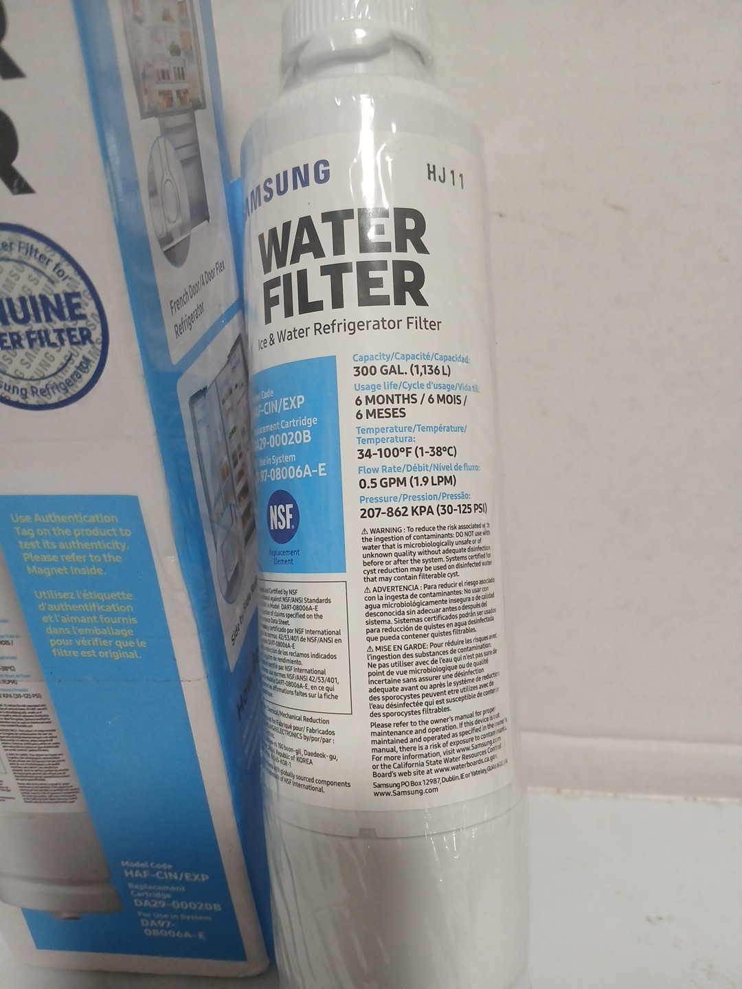 2 Pack Samsung Genuine DA29-00020B HAF-CIN/EXP Refrigerator Water Filter