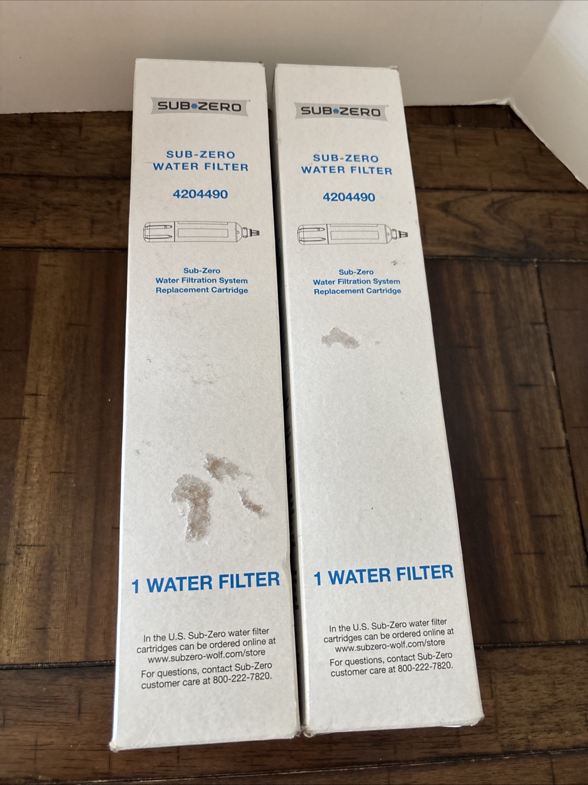 2 PACKS Sub-Zero 4204490 Refrigerator Water Filter White New USA