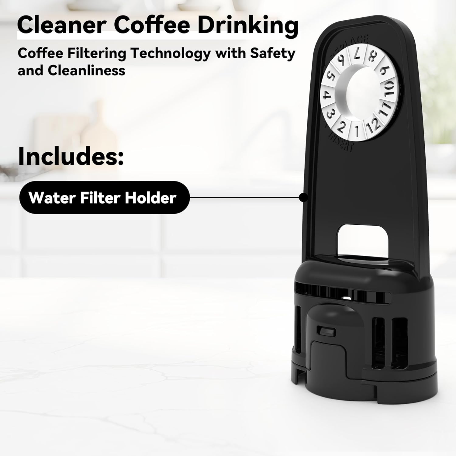 5Pcs Water Filter Replacement & 1Pcs Water Filter Holder for Ninja Luxe Coffee M